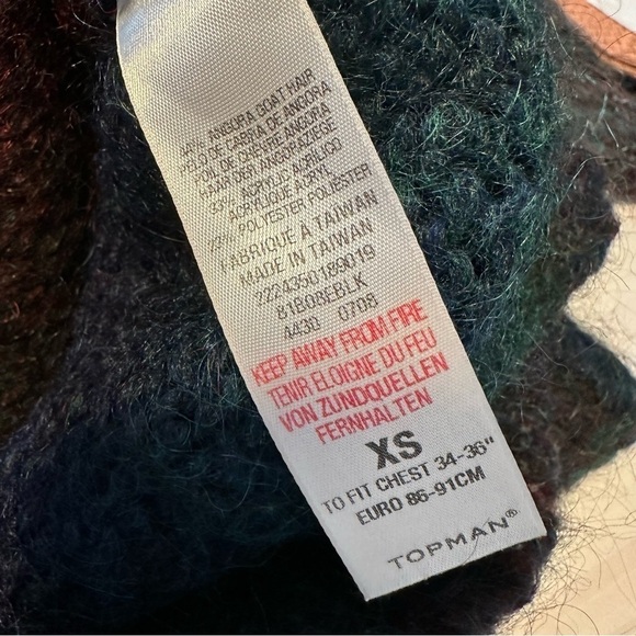 Topman knitwear ombré goat hair sweater - Picture 6 of 14